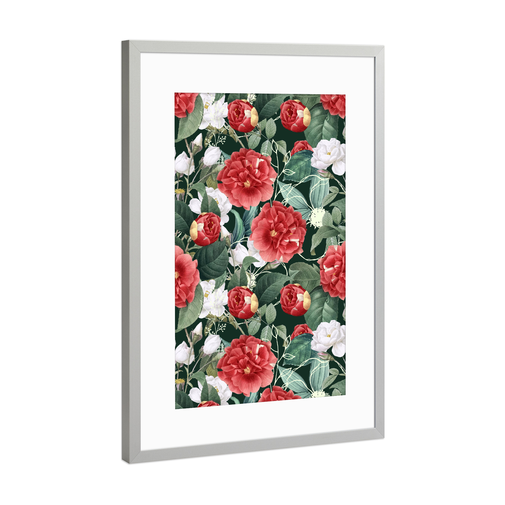 Poster mit Rahmen Silber "Botanical Wonder" artboxONE - Natur,Floral