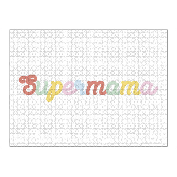 Puzzle Ravensburger "Supermama bunt" artboxONE - Typografie,Liebe,Für Mama