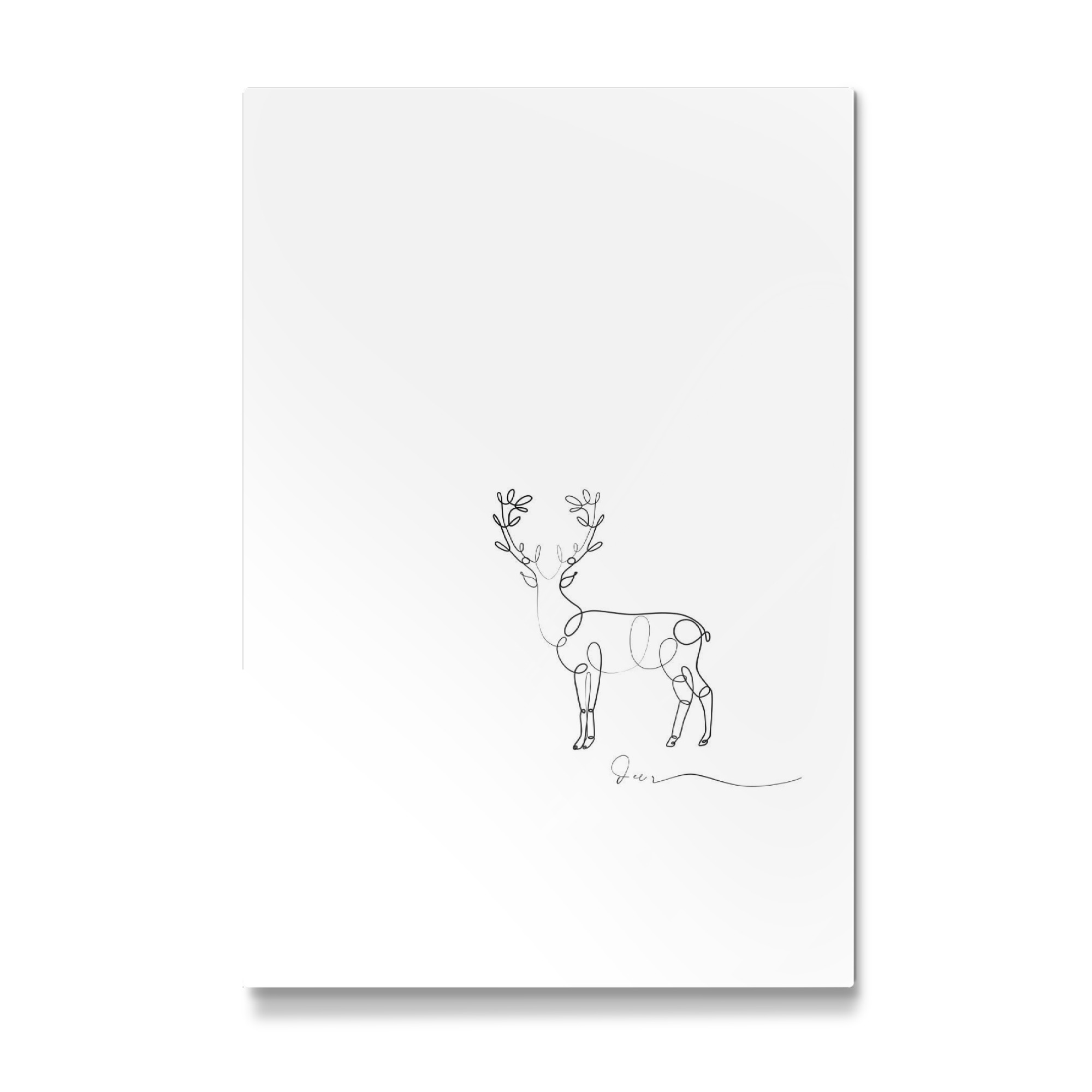 Galerie-Print "Animal pen line deer" 30x20 cm artboxONE