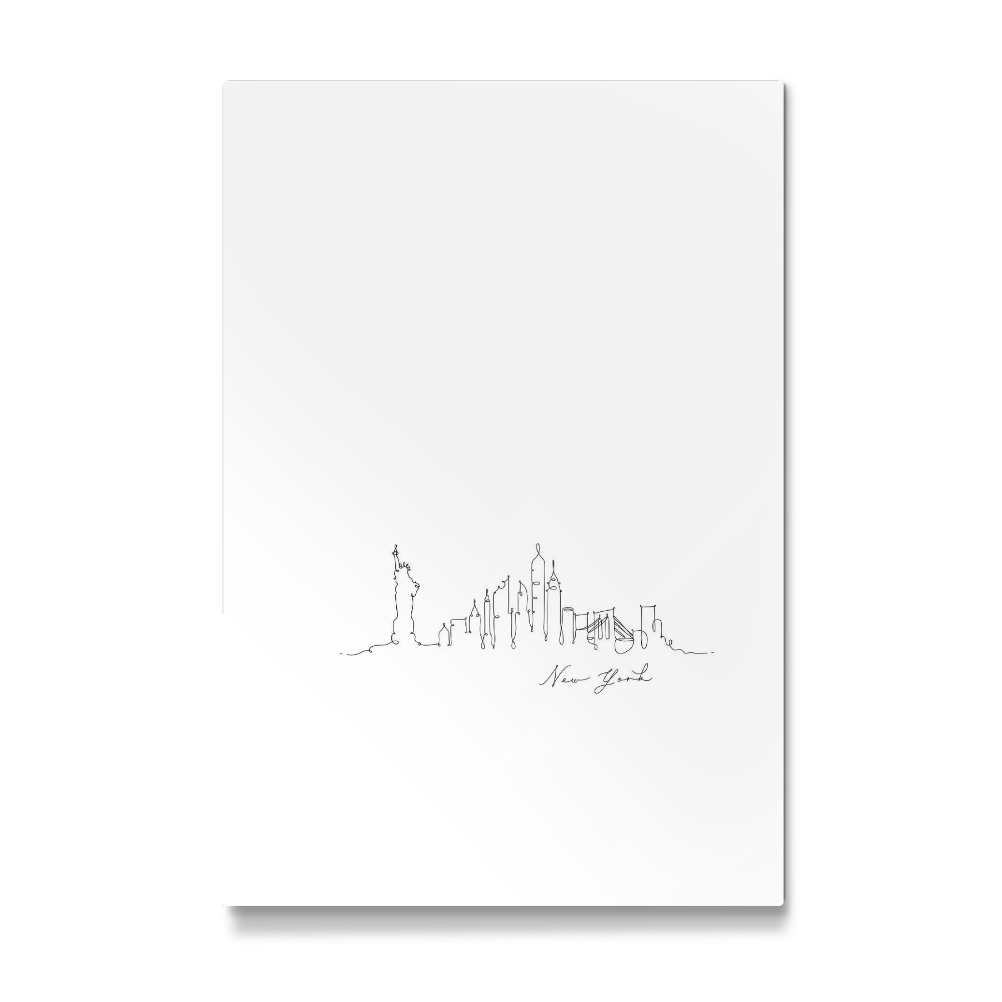 Galerie-Print "New York pen line silhouette" 30x20 cm artboxONE