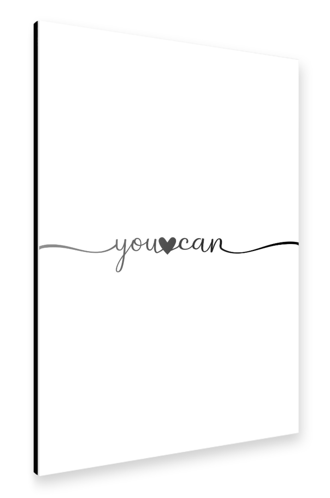 Alu-Dibond "You Can" 75x50 cm artboxONE