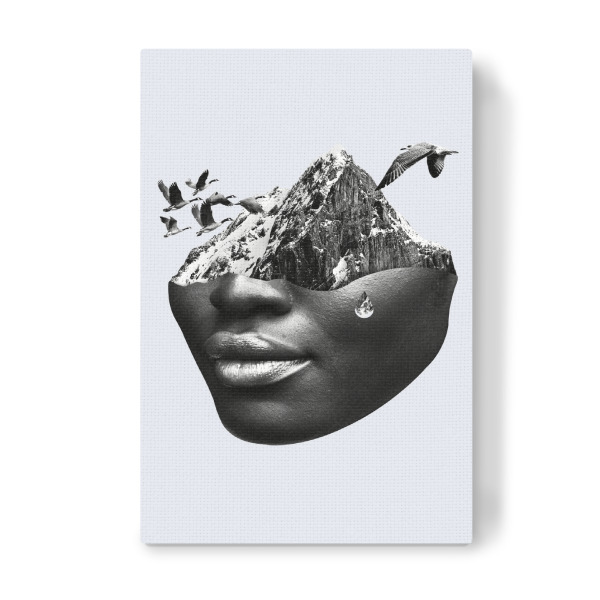 Leinwandbild "Woman Surrealism" artboxONE - Natur,Tiere,Menschen,Schwarzweiß