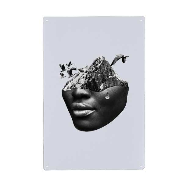 Holzbild "Woman Surrealism" artboxONE - Natur,Tiere,Menschen,Schwarzweiß