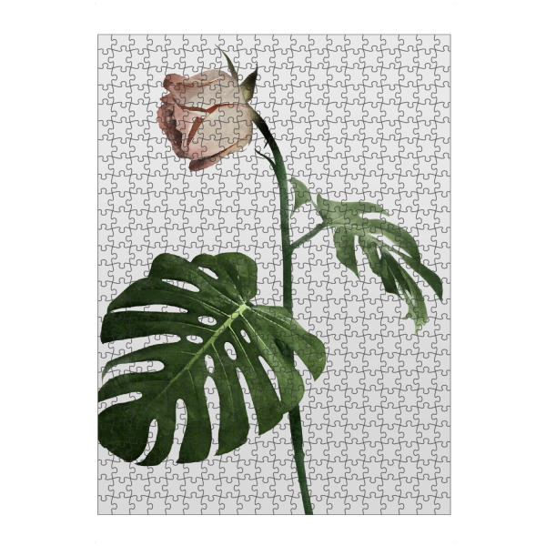 artboxONE Puzzle "Green Sheets" artboxONE - Natur,Floral - Flower,Launch,Novelty,Green,Monstera,Pflanze,Blume,Plant,Nature,Natur,Minimal,Floral
