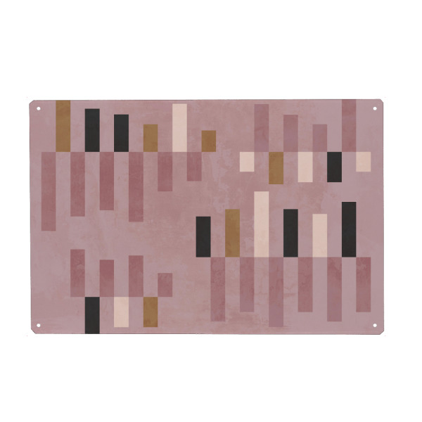 Holzbild "Rose Piano" artboxONE - Abstrakt,Geometrie - Rose,Pink,Surrealism,Piano,Geometrie,Geometry,Abstract,Abstrakt,Formen,Forms