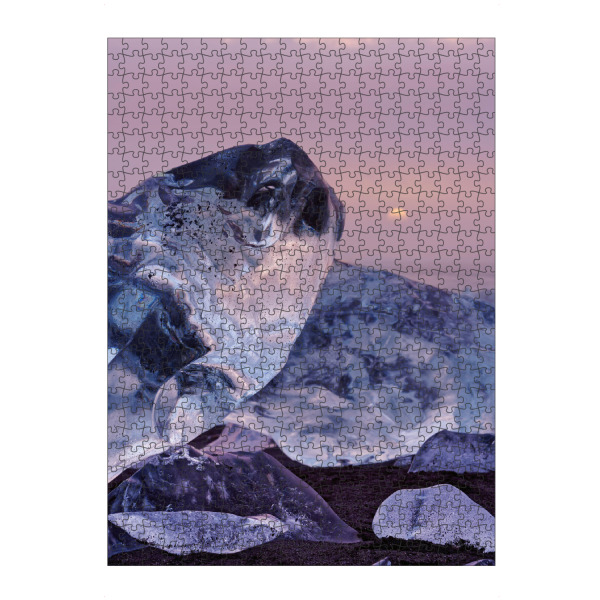 Puzzle Ravensburger "Island - Eisblöcke im Abendlicht" artboxONE - Natur,Reise / Strand und Meer,Reise / Länder