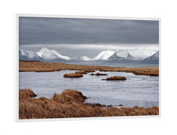 Poster mit weißem Rahmen "Island - Raue Küstenregion" artboxONE - Natur,Reise / Strand und Meer,Reise / Länder