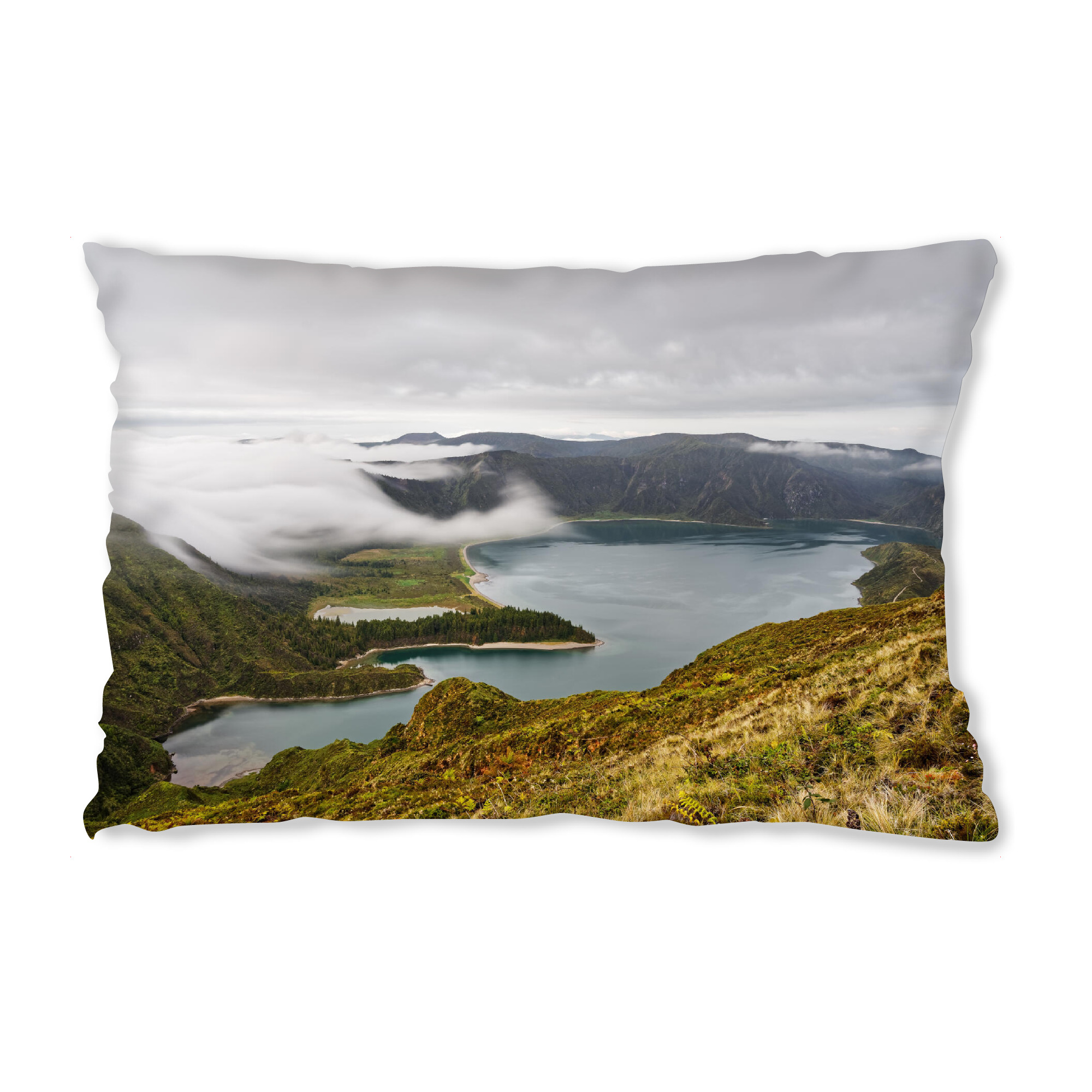 Design-Kissen "Vulkankrater mit Wolken" artboxONE - Natur,Reise,Reise / Länder
