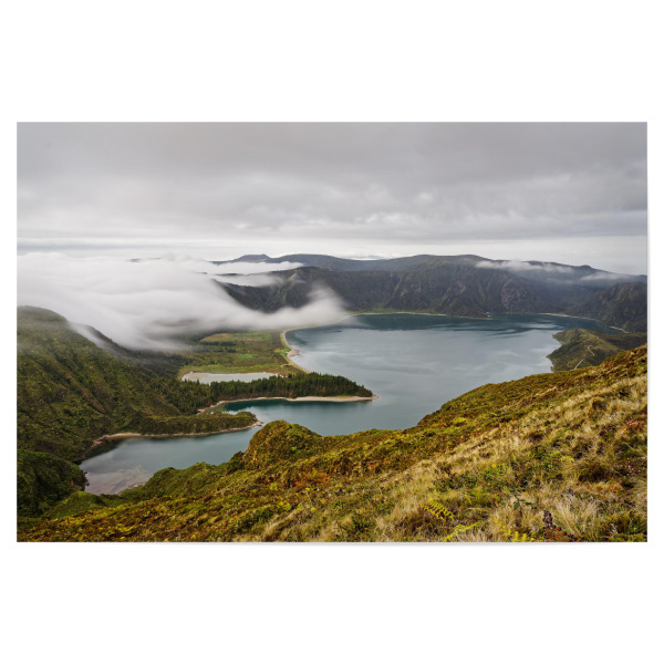 Poster 30x20 cm "Vulkankrater mit Wolken" artboxONE - Natur,Reise,Reise / Länder