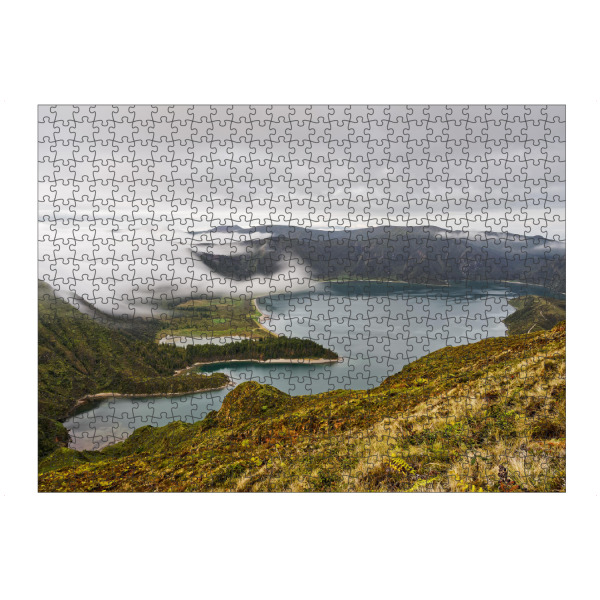artboxONE Puzzle "Vulkankrater mit Wolken" artboxONE - Natur,Reise,Reise / Länder