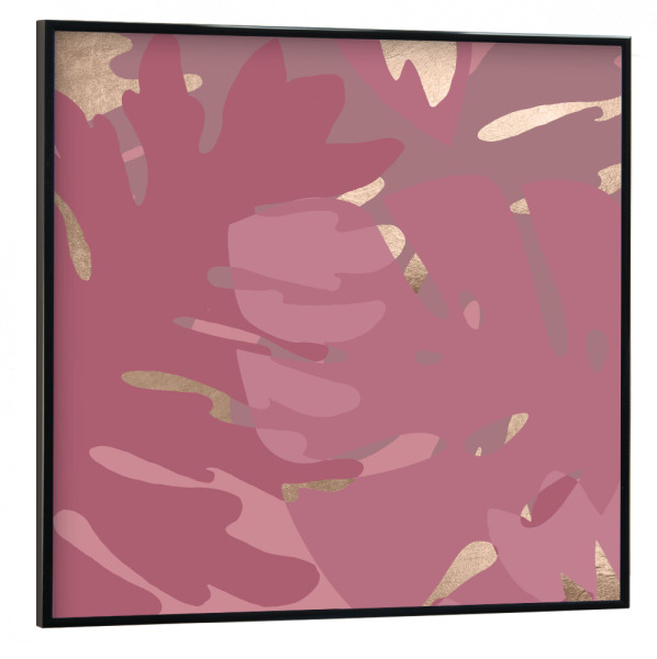 Poster mit schwarzem Rahmen 30x30 cm "Rose Flower Tropical" artboxONE - Natur,Floral,Abstrakt