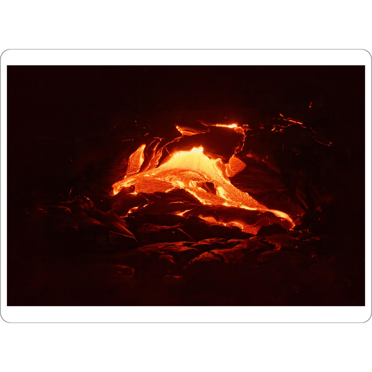 Tischset "Glühende Lava auf Hawaii" artboxONE - Natur,Abstrakt,Reise / Länder