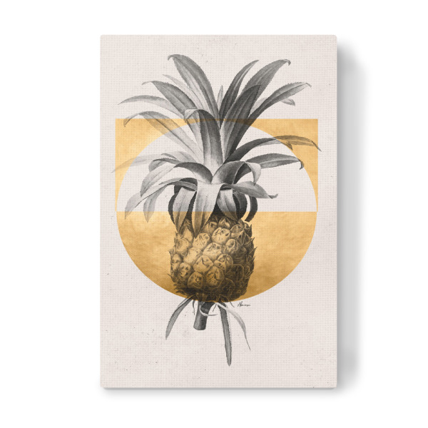 Leinwandbild "Golden Pineapple" artboxONE - Natur,Floral,Essen & Trinken,Essen & Trinken / Obst & Gemüse