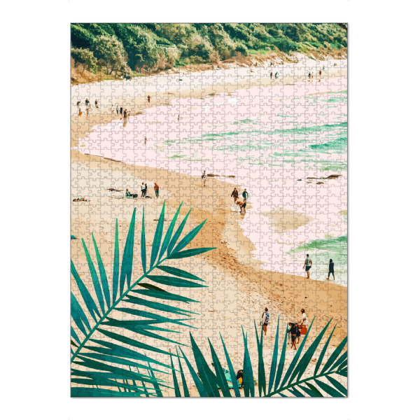 Puzzle Ravensburger "Beach Weekend | Pastel Ocean Sea" artboxONE - Natur,Menschen,Reise / Strand und Meer