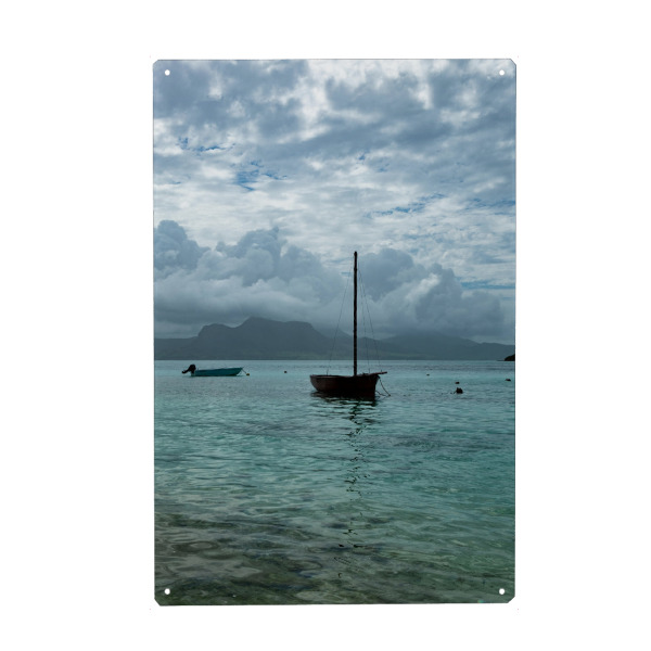 Holzbild "Swimming boats" artboxONE - Natur,Reise,Reise / Strand und Meer