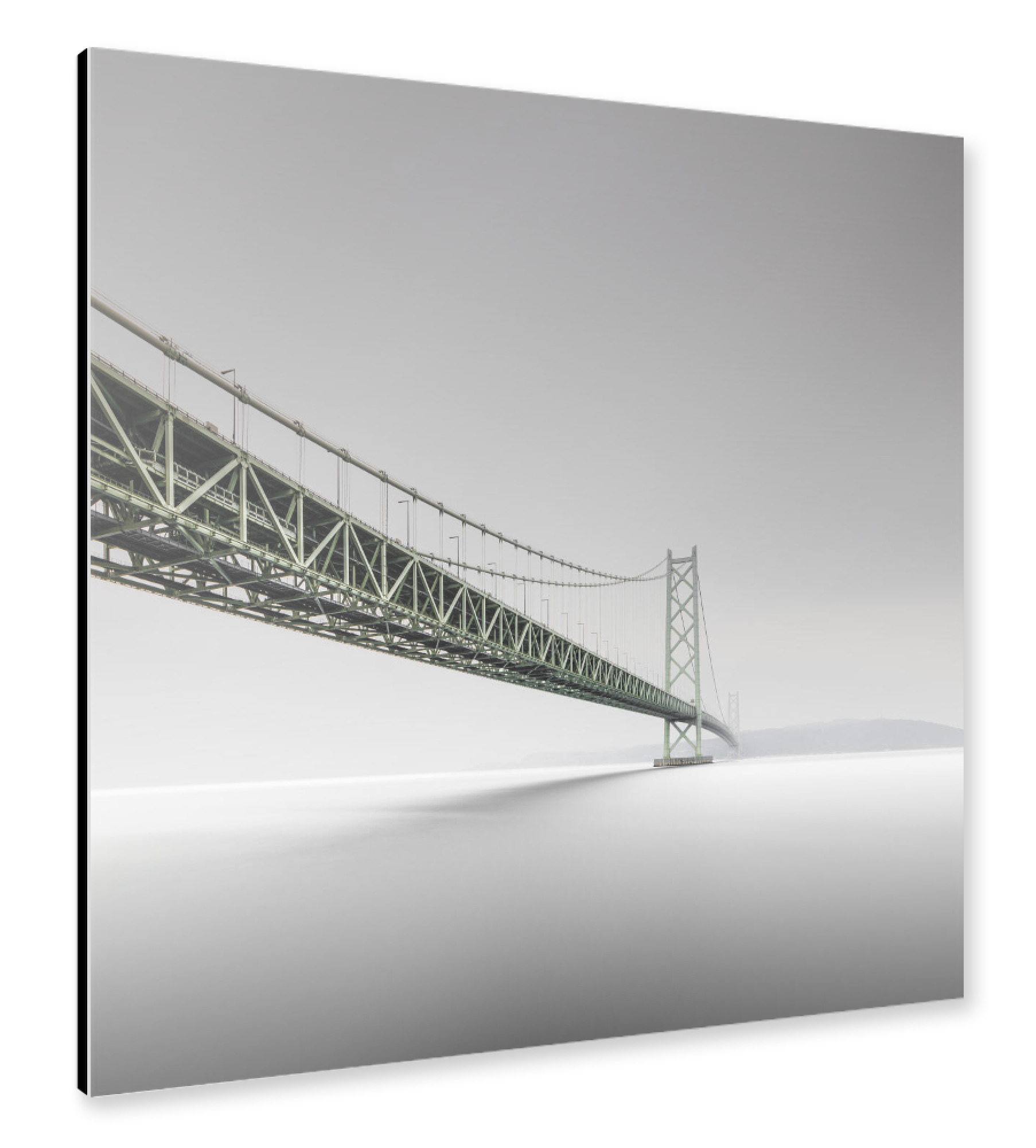Alu-Dibond "Akashi-Kaikyo-Bridge Japan" 30x30 cm artboxONE