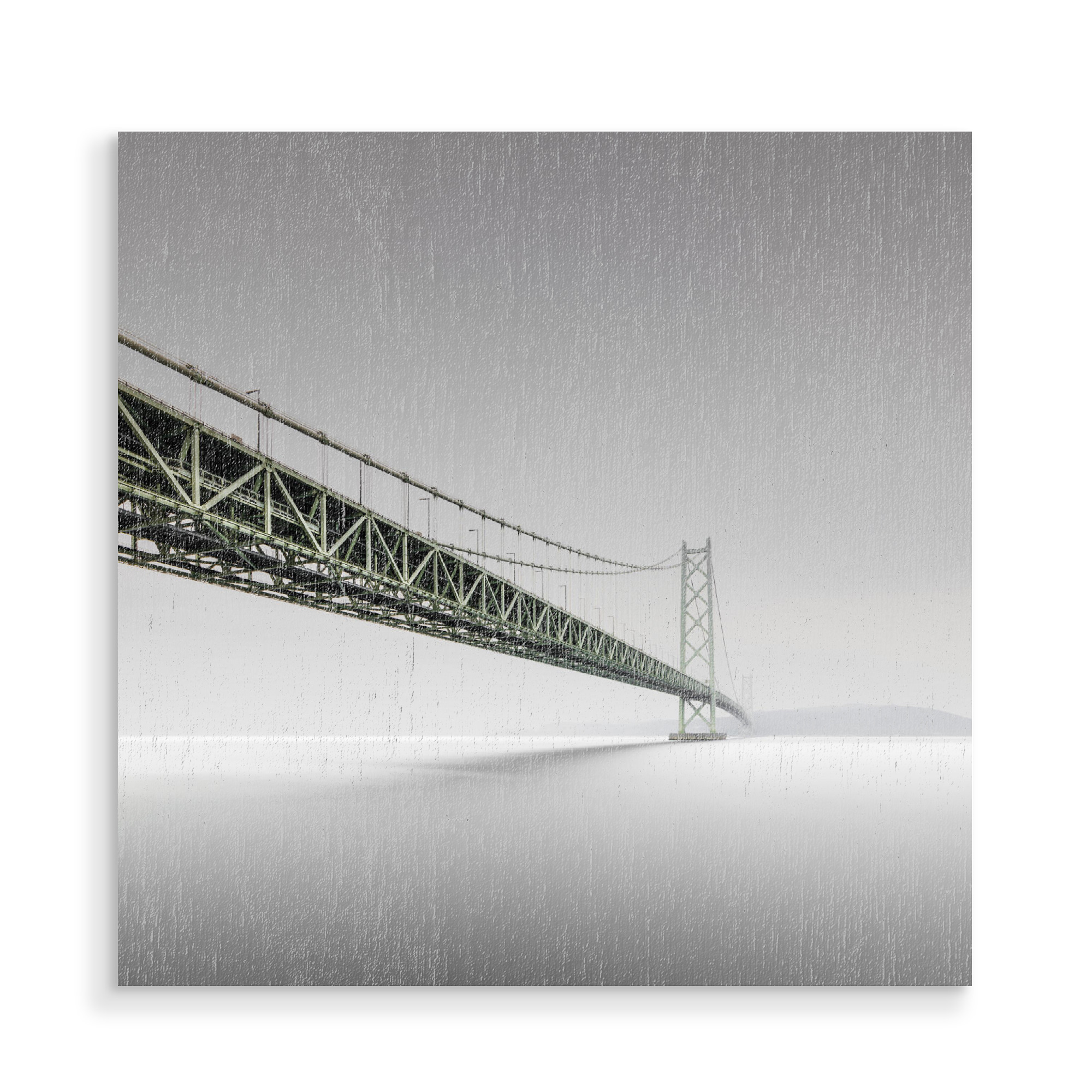 Holzbild "Akashi-Kaikyo-Bridge Japan" artboxONE - Reise,Architektur,Reise / Strand und Meer,Reise / Länder,Städte / Tokio