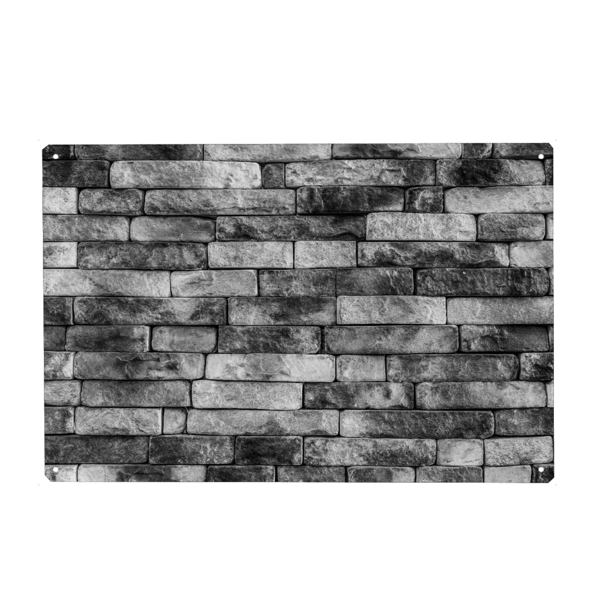 Holzbild "Steinwandmuster" artboxONE - Natur,Abstrakt,Schwarzweiß,Marmor - Steinwand,Wand,Muster,Wall,Stone,Grau,Grey,Nature,Natur,Felsen,Stones
