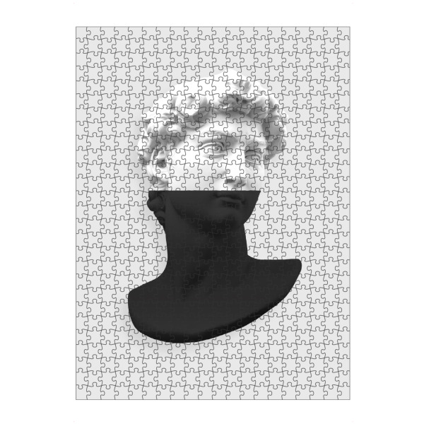 artboxONE Puzzle "Statue Black and White" artboxONE - Menschen,Schwarzweiß,Streetart,Männer