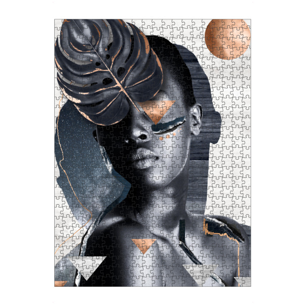 Puzzle Ravensburger "Woman Flower Golden" artboxONE - Natur,Floral,Menschen