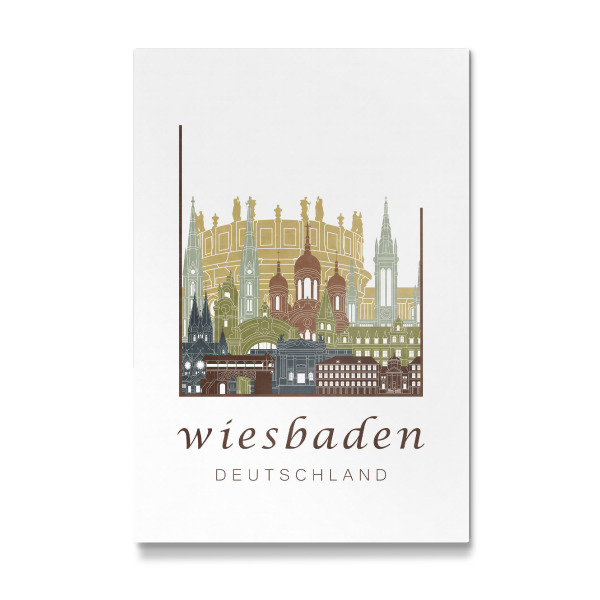 Galerie-Print "Wiesbaden skyline light brown" 30x20 cm artboxONE