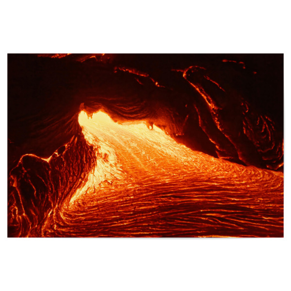 Poster 30x20 cm "Heiße Lava auf Hawaii" artboxONE - Natur,Abstrakt,Reise / Länder