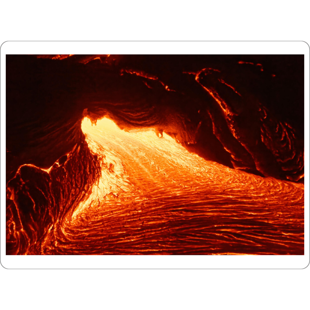 Tischset "Heiße Lava auf Hawaii" artboxONE - Natur,Abstrakt,Reise / Länder