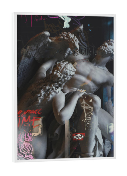 Poster mit weißem Rahmen "Classic Street Art" artboxONE - Abstrakt,Menschen,Streetart