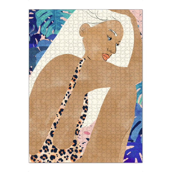 Puzzle Ravensburger "Jaguar Soul" artboxONE - Menschen