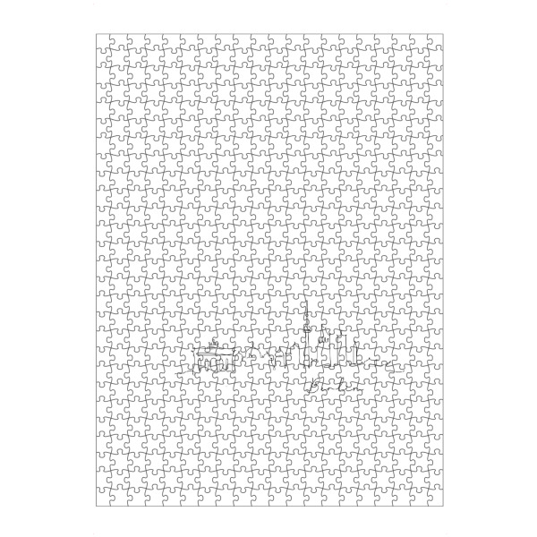 artboxONE Puzzle "Berlin pen line silhouette" artboxONE - Städte,Städte / Berlin,Schwarzweiß