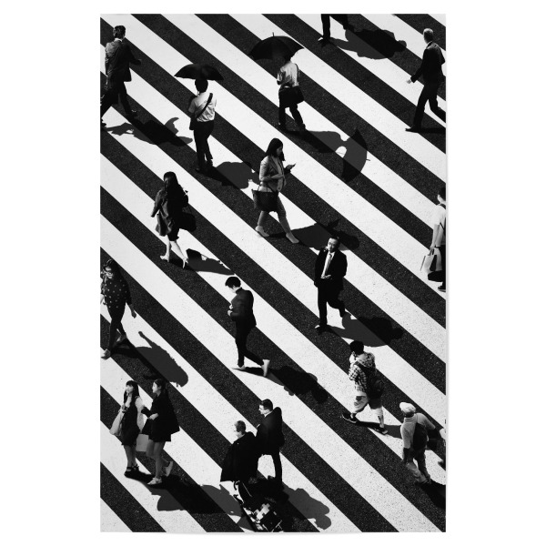 Poster "Crosswalk People" artboxONE - Menschen