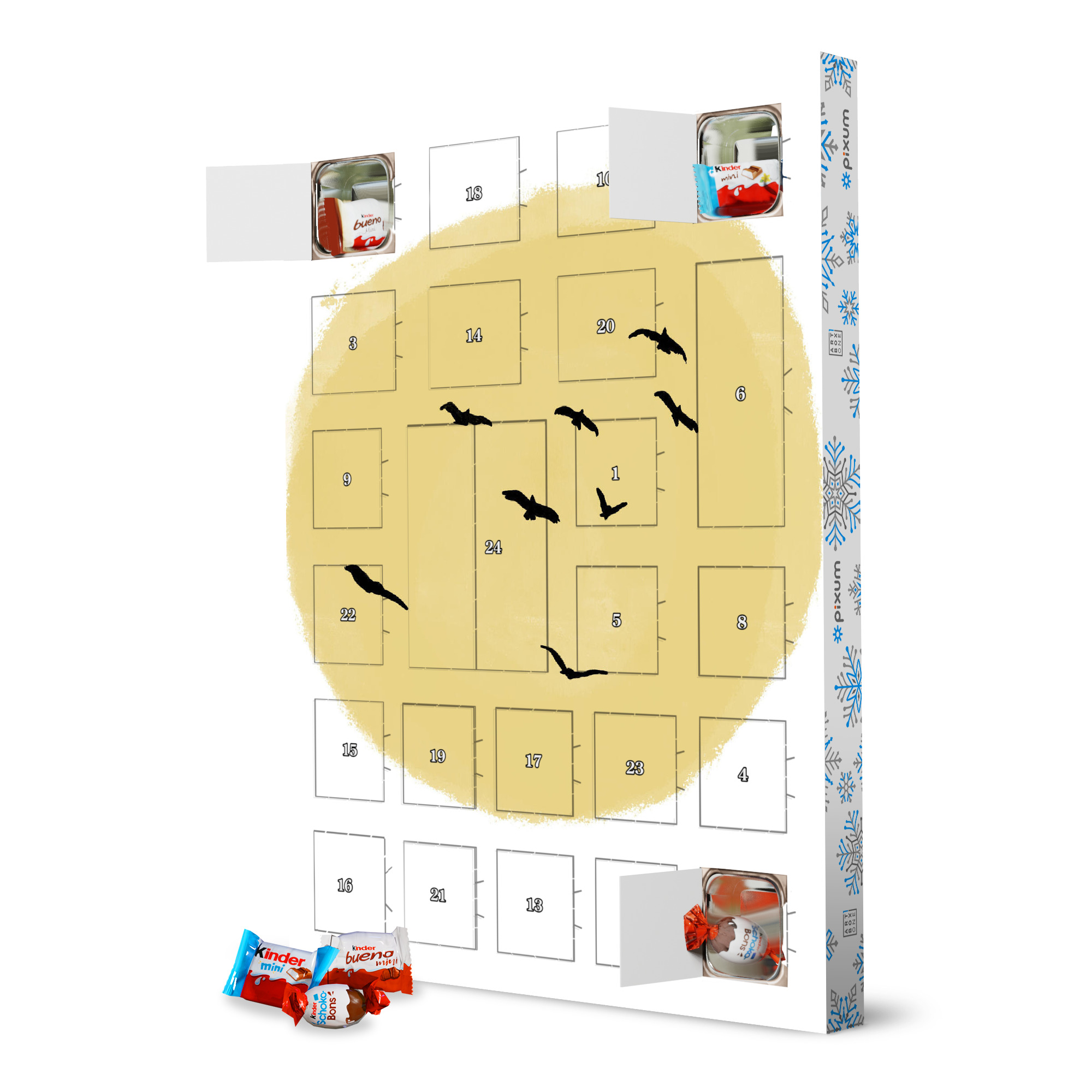 Adventskalender XXL mit Produkten von Kinder SCANDI SUN artboxONE Adventskalender Natur