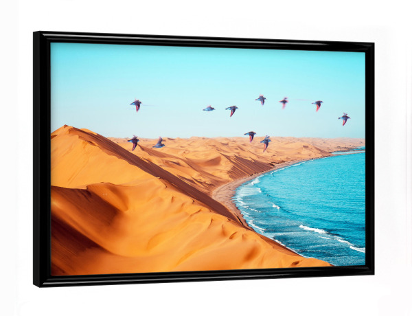 Poster mit schwarzem Rahmen "Desert Birds" artboxONE - Natur,Tiere