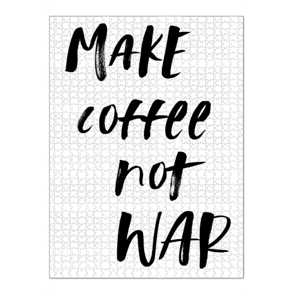 Puzzle Ravensburger "Make Coffee" artboxONE - Typografie,Schwarzweiß