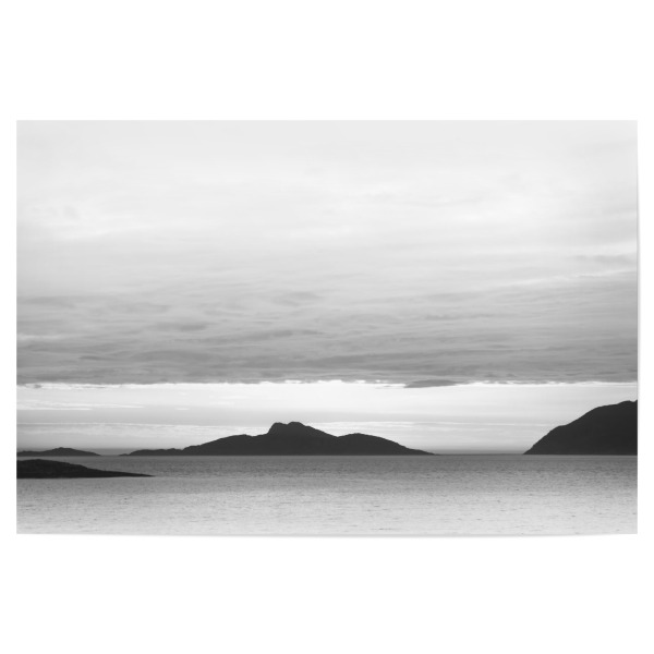 Poster "Wolkenhorizont" artboxONE - Natur,Schwarzweiß,Reise / Strand und Meer