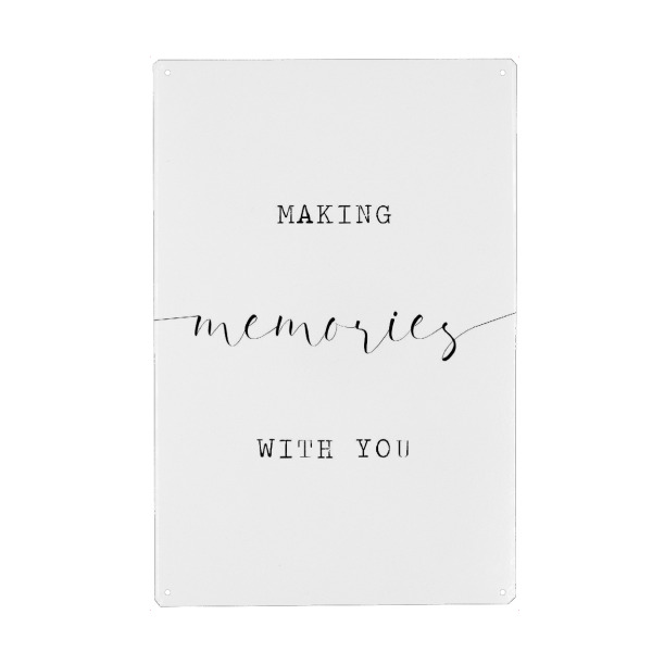 Holzbild "Making memories with you_links" artboxONE - Typografie,Für Kinder,Liebe