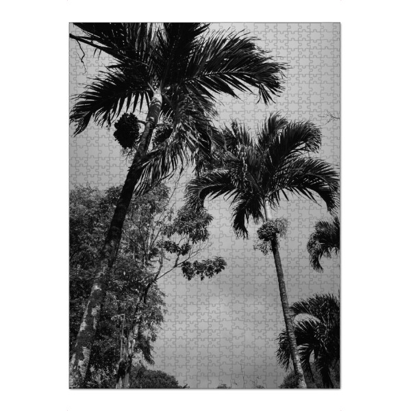 Puzzle Ravensburger "Palms black&white" artboxONE - Natur,Reise,Floral,Schwarzweiß,Reise / Länder