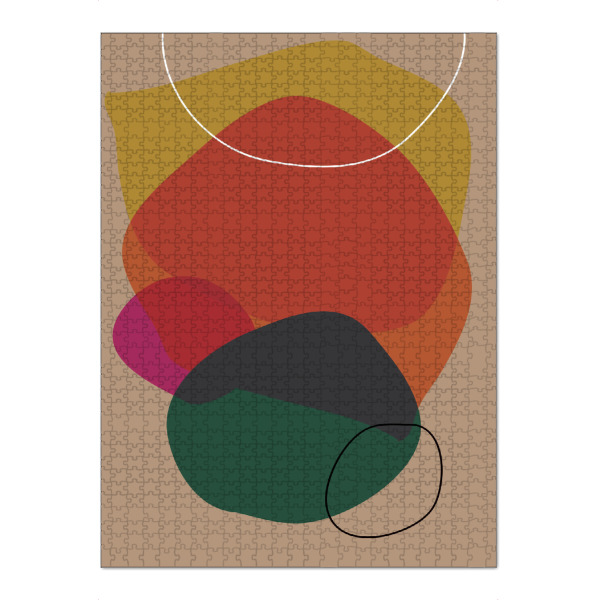 Puzzle Ravensburger "SCANDI SHAPES" artboxONE - Abstrakt