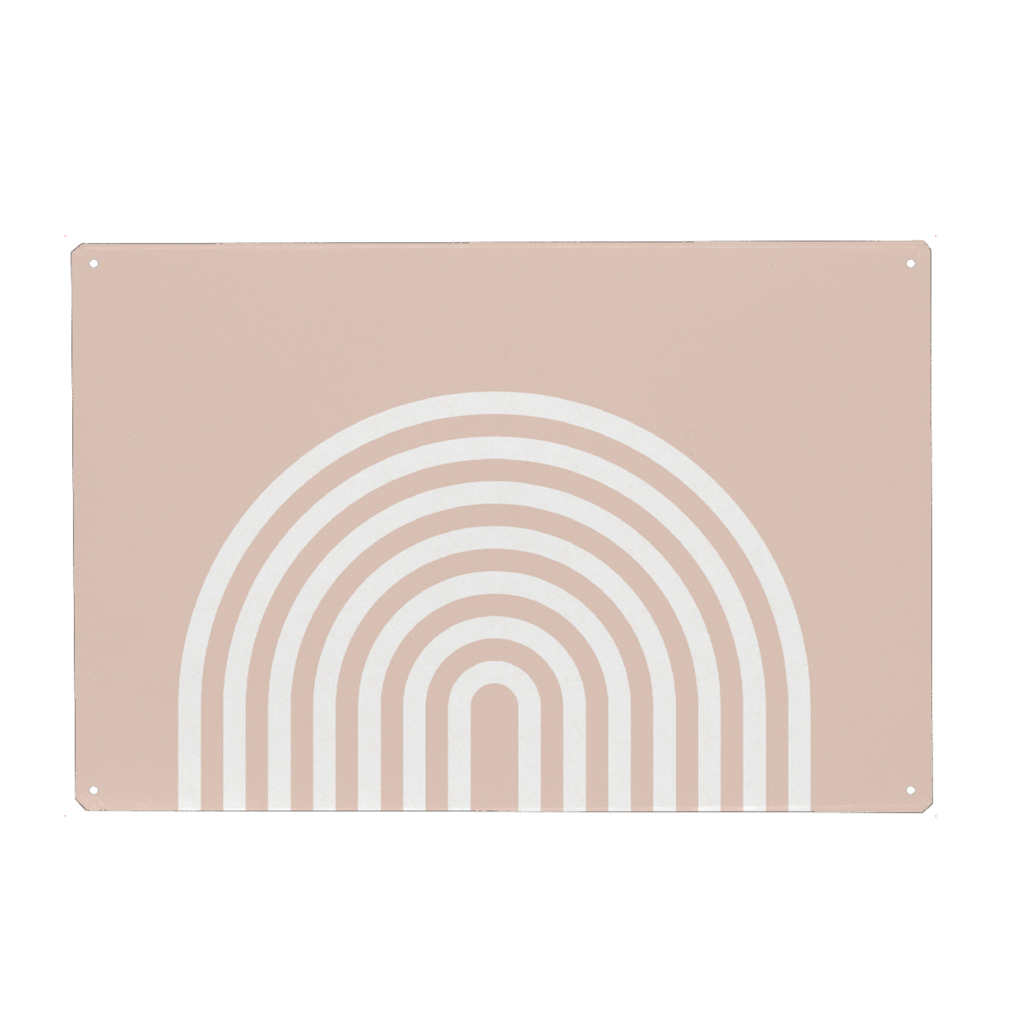 Metall Poster "Pink Rainbow" artboxONE - Abstrakt,Geometrie