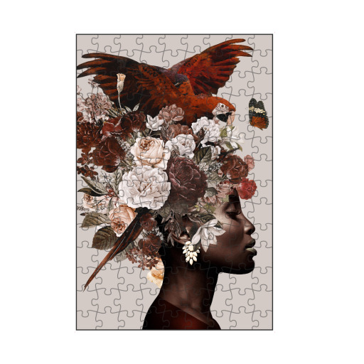 Floral Woman with Birds