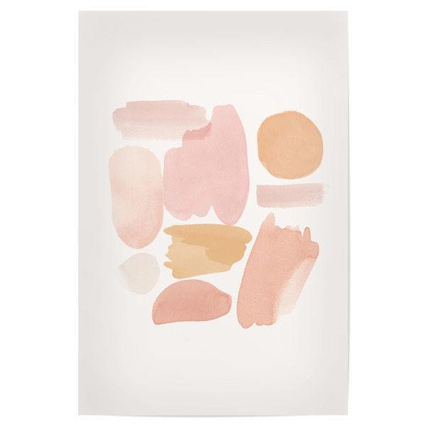 Poster 30x20 cm "Pink Brush Lines" artboxONE - Abstrakt,Geometrie