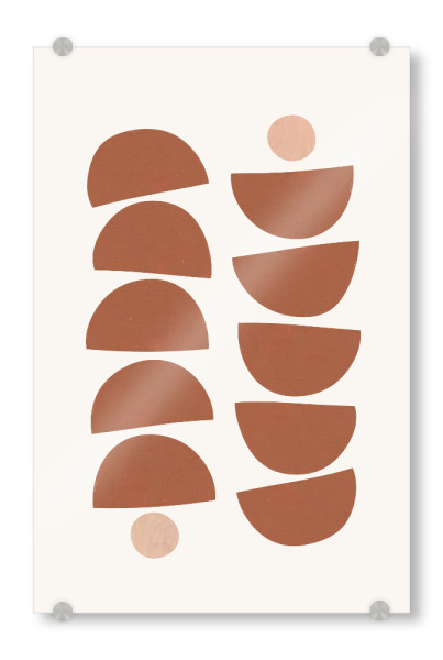 Acrylglasbild "Terracotta Pattern" artboxONE - Abstrakt,Geometrie