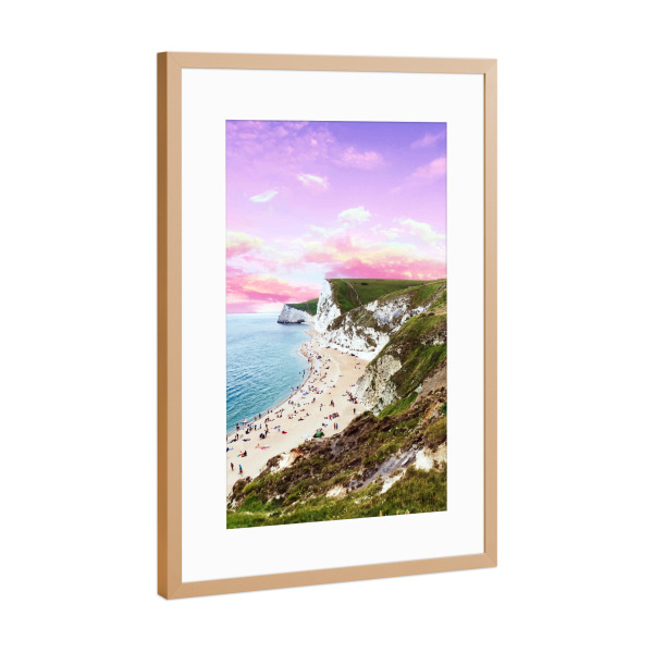Poster mit Rahmen Kupfer "Beach Dream" artboxONE - Natur,Menschen