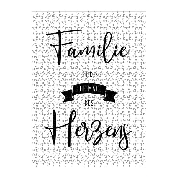 artboxONE Puzzle "Heimat des Herzens" artboxONE - Typografie,Für Kinder,Liebe,Für Mama,Für Papa