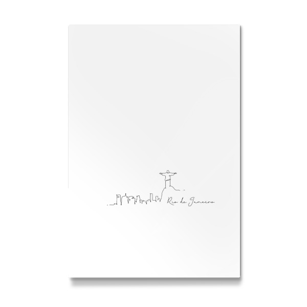 Galerie-Print "Rio de Janeiro pen line silhouette" 30x20 cm artboxONE