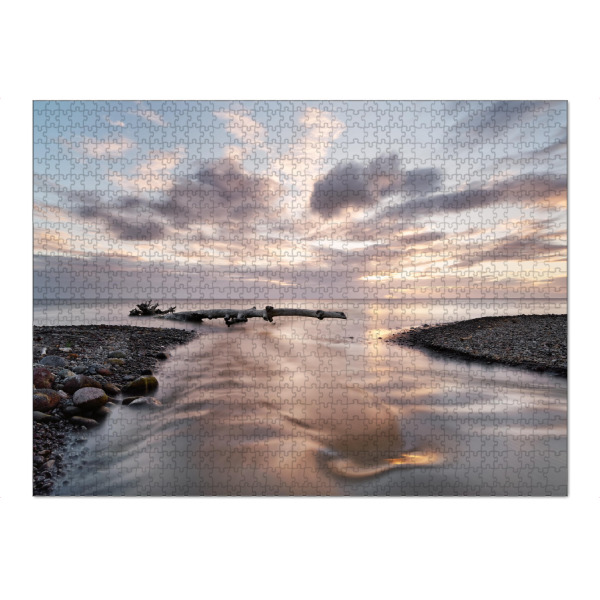 Puzzle Ravensburger "Karibik - Fluss und Treibholz" artboxONE - Natur,Reise / Strand und Meer,Reise / Länder