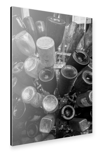 Alu-Dibond "Glass bottles" 30x20 cm artboxONE