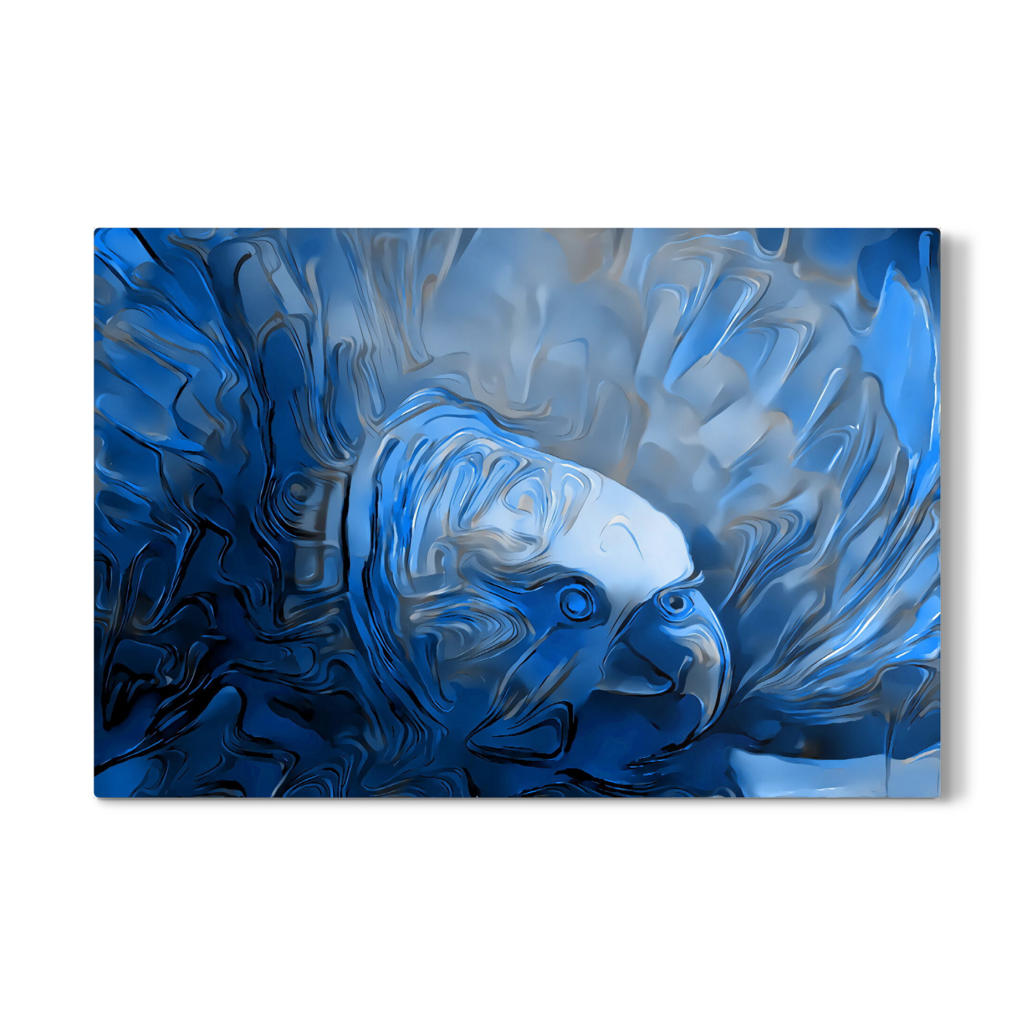 Galerie-Print "Adler blau art" 75x50 cm artboxONE