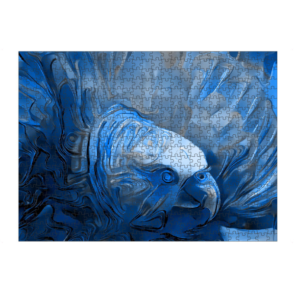 artboxONE Puzzle "Adler blau art" artboxONE - Natur,Tiere,Abstrakt