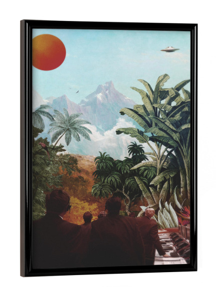 Poster mit schwarzem Rahmen "S.E.T.I" artboxONE - Natur,Floral,Menschen